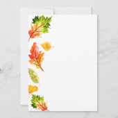 カボチャ秋秋の誕生日パーティーの招待 招待状 (裏面)