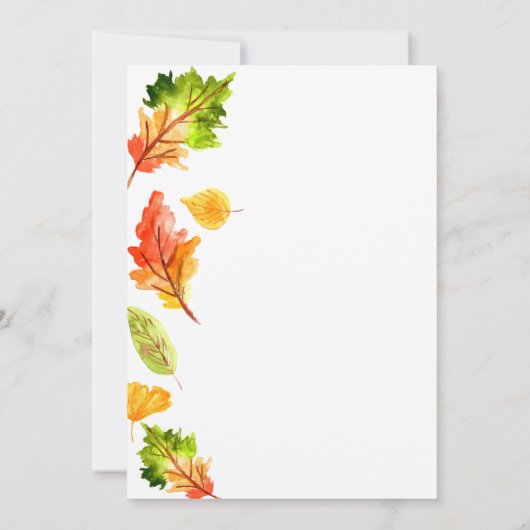 カボチャ秋秋の誕生日パーティーの招待 招待状 (裏面)