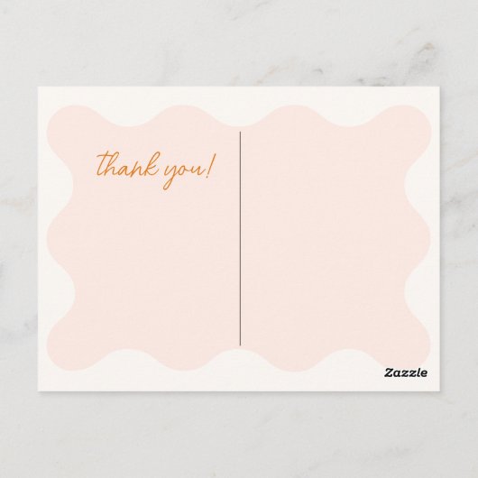 カボチャ秋秋赤ちゃんシャワーありがとうはがき ポストカード (裏面)