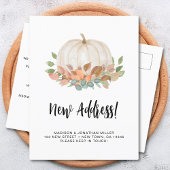 カボチャ秋移動 案内ポストカード