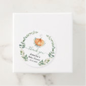 カボチャ秋緑の金ゴールド葉ベビーシャワー フェイバータグ (インサイチュ)