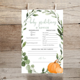 カボチャ秋緑ベビー予測アドバイス