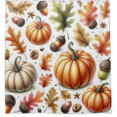 カボチャ秋設計シャワーカーテン シャワーカーテン (正面)