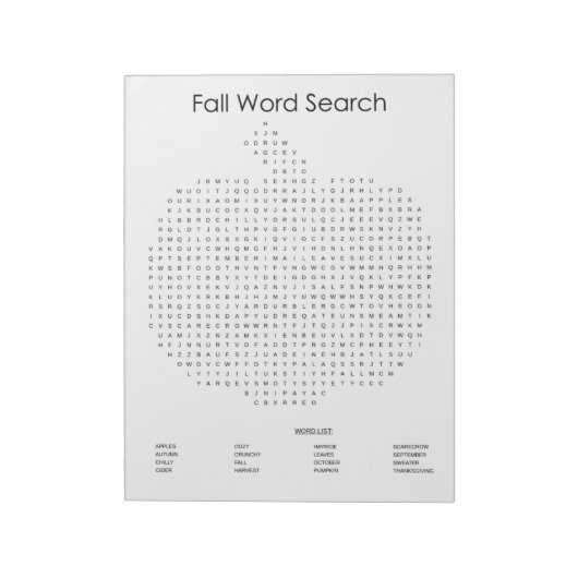 カボチャ秋語検索 ノートパッド (回転)