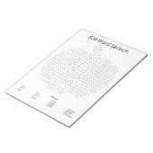 カボチャ秋語検索 ノートパッド (アングル)