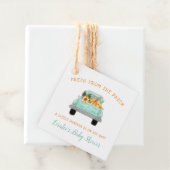 カボチャ秋赤ちゃんシャワー付き古いファームトラック フェイバータグ (インサイチュ)