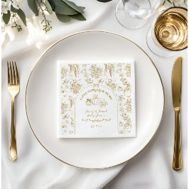 カボチャ秋金ゴールドお洒落フローラベビーシャワー スタンダードカクテルナプキン