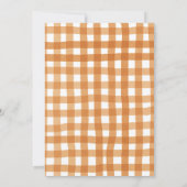 カボチャ秋間抜けグースベイビーシャワー 招待状 (裏面)