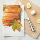 カボチャ秋 キッチンタオル (四つ折り)