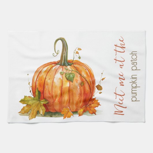 カボチャ秋 キッチンタオル (横)