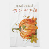 カボチャ秋 キッチンタオル (縦)