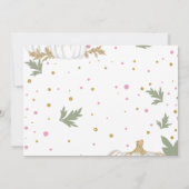 カボチャ第2誕生日私たちのリトルカボチャ 招待状 (裏面)