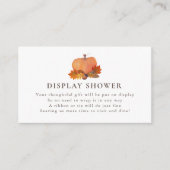 カボチャ紅葉ホワイトディスプレイシャワー エンクロージャーカード (正面)