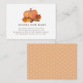 カボチャ紅葉ホワイトブックスベビー エンクロージャーカード (正面/裏面)