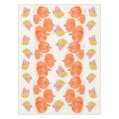 カボチャ紅葉水彩絵を描手 テーブルクロス (正面)