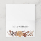 カボチャ紅葉 – ありがとう プレイスカード (外部開封)