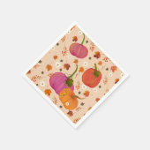 カボチャ紅葉 スタンダードカクテルナプキン (角)