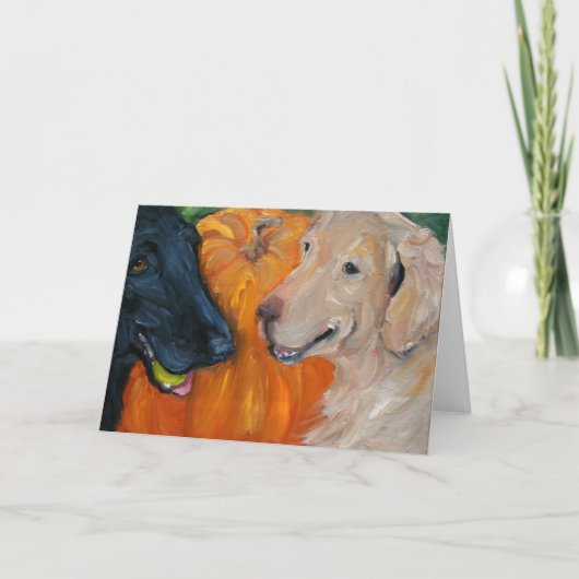 カボチャ素晴らしグリーティングカード カード (正面)