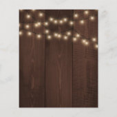 カボチャ素朴な予算の赤ちゃんシャワー招待状 (裏面)