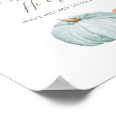 カボチャ素朴のジェンダーが歓迎の装飾を明らかにする ポスター (角)