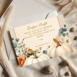 カボチャ素朴フローラムディッパーラッフル エンクロージャーカード