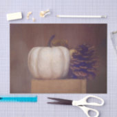 カボチャ素朴ホワイトカント絵を描リー秋の芸術 薄葉紙 (クラフト)