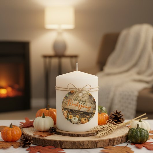 カボチャ素朴ンオンバーウッド感謝祭 フェイバータグ