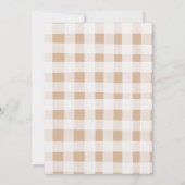 カボチャ素朴ンブラウンジンガム秋ハーベストパーティー 招待状 (裏面)