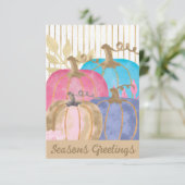 カボチャ素朴ン感謝祭グリーティングカード (スタンド正面)