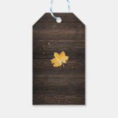 カボチャ素朴感謝祭メッセージカード ギフトタグ (裏面)