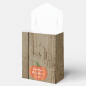 カボチャ素朴木柄秋ベビーシャワー フェイバーボックス (オープン)