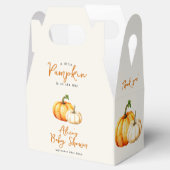 カボチャ素朴秋ベビーシャワー フェイバーボックス (オープン)