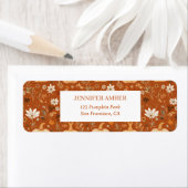 カボチャ素朴秋&紅葉シーズンメール ラベル (インサイチュ)