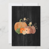 カボチャ素朴&メイスンジャース感謝祭ディナー 招待状 (裏面)