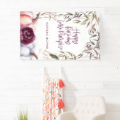 カボチャ紫色のフローラ秋誕生日 横断幕 (インサイチュ)