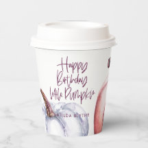 カボチャ紫色のフローラ秋誕生日