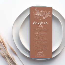 カボチャ結婚のメニュー