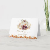 カボチャ結婚フローラありがとう カード (正面)