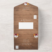 カボチャ結婚ンの全てを一つの招待状で オールインワン招待状 (外側)