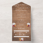 カボチャ結婚ンの全てを一つの招待状で オールインワン招待状 (内側)