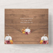 カボチャ結婚ンの全てを一つの招待状で オールインワン招待状 (裏面)