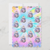 カボチャ絞り染め誕生日招待状 招待状 (裏面)