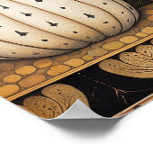 カボチャ絵を描の秋のポスターキッチンの壁の装飾 ポスター (角)