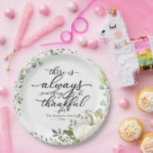 カボチャ緑のユーカリ感謝祭ディナー ペーパープレート (パーティー)