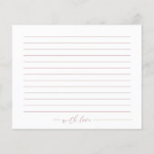 カボチャ緑ブライダルシャワーデイトナイトカード (裏面)