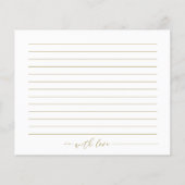 カボチャ緑ブライダルシャワーデイトナイトカード (裏面)