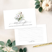 カボチャ緑ブライダルシャワーデイトナイトカード エンクロージャーカード