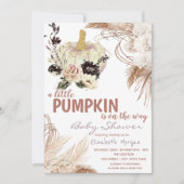 カボチャ花パンパスグラス 招待状 (正面)