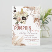 カボチャ花パンパスグラス 招待状 (スタンド正面)