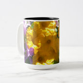 カボチャ花 ツートーンマグカップ (正面左)